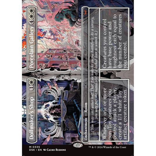 Dollmaker's Shop // Porcelain Gallery, 335, mythic, Magic: The Gathering, Duskmourn: House of Horror