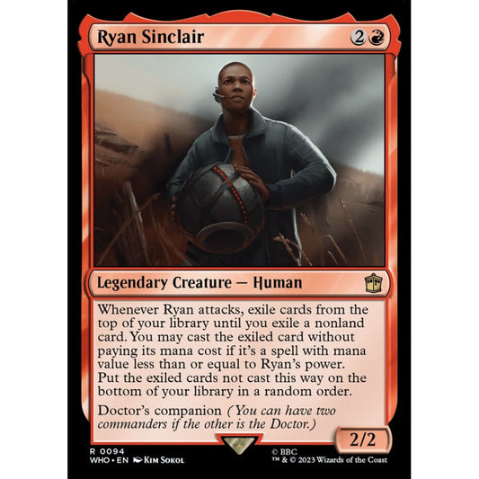 Ryan Sinclair rare 94 Magic the Gathering Doctor Who