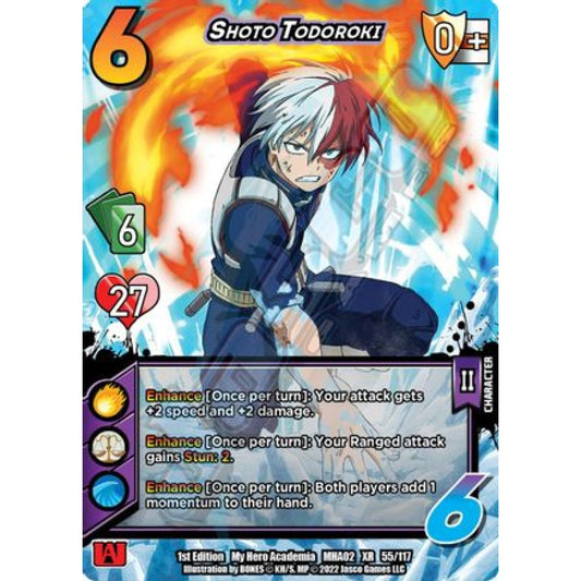 Shoto Todoroki, 55/117, XR, UniVersus, MHA02 Crimson Rampage