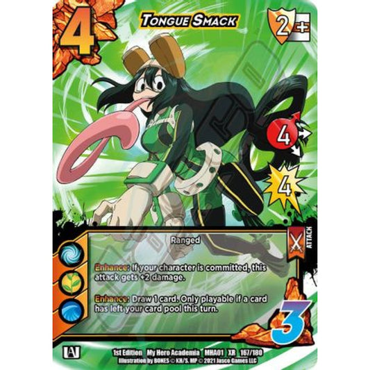 Tongue Smack, 167/180, XR, UniVersus, MHA01 My Hero Academia