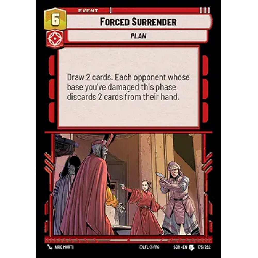 Forced Surrender, 175, U, Star Wars Unlimited, Sparks Of Rebellion