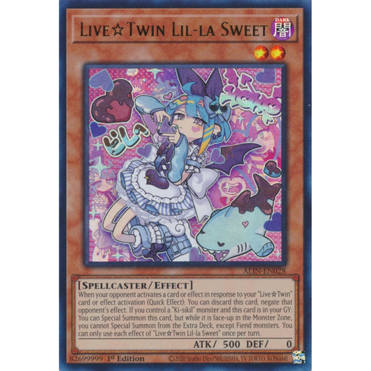 Live☆Twin Lil-la Sweet ALIN-EN028 Ultra Ultra Rare Yu-Gi-Oh Alliance Insight in Art