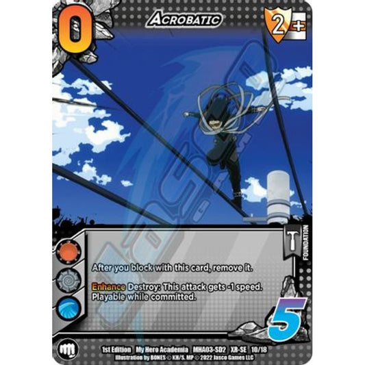 Acrobatic, 10/18, XR-SE, UniVersus, MHA03 Heroes Clash
