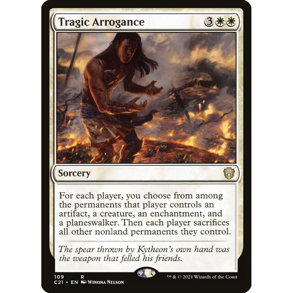 Tragic Arrogance rare 109 Magic the Gathering Commander 2021