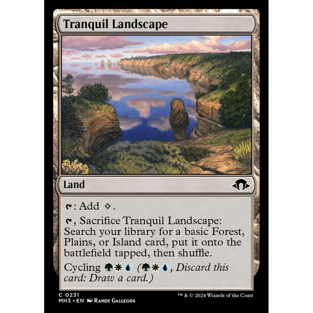 Tranquil Landscape, 231, common, Magic: The Gathering, Modern Horizons 3