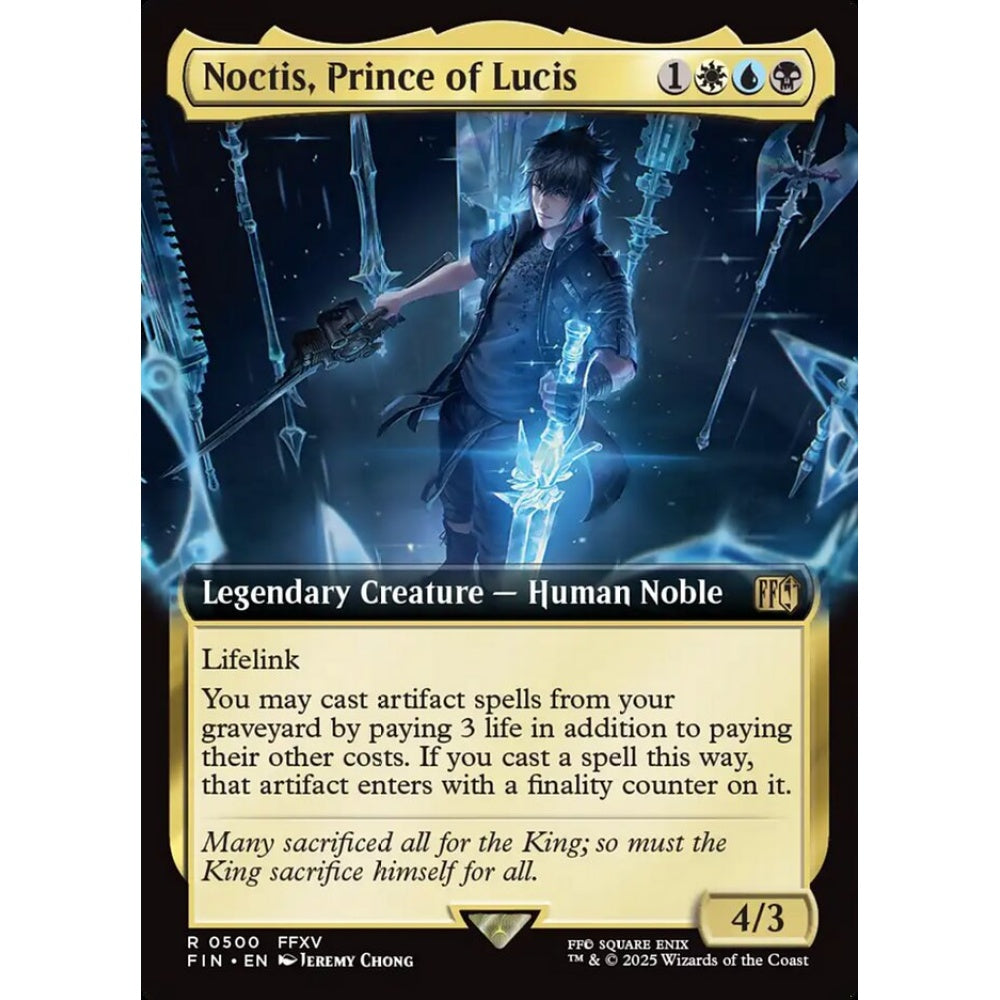Noctis, Prince of Lucis rare 500 Magic the Gathering Final Fantasy