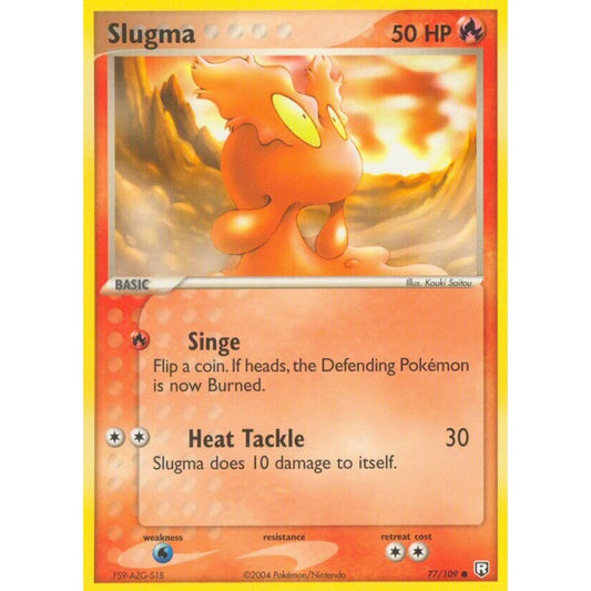 Slugma Common 77/109 Pokemon Card Game EX Team Rocket Returns