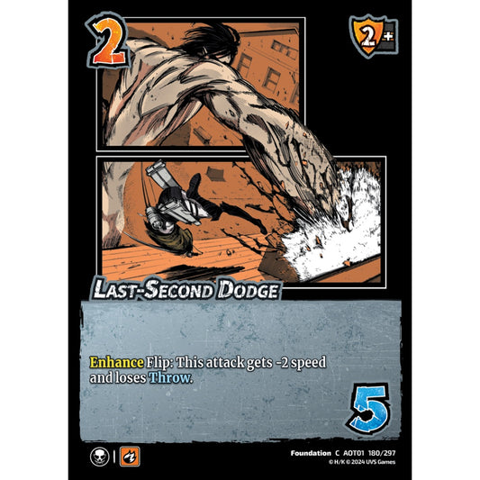 Last-Second Dodge, 180/297, C, UniVersus, Attack on Titan: Battle for Humanity
