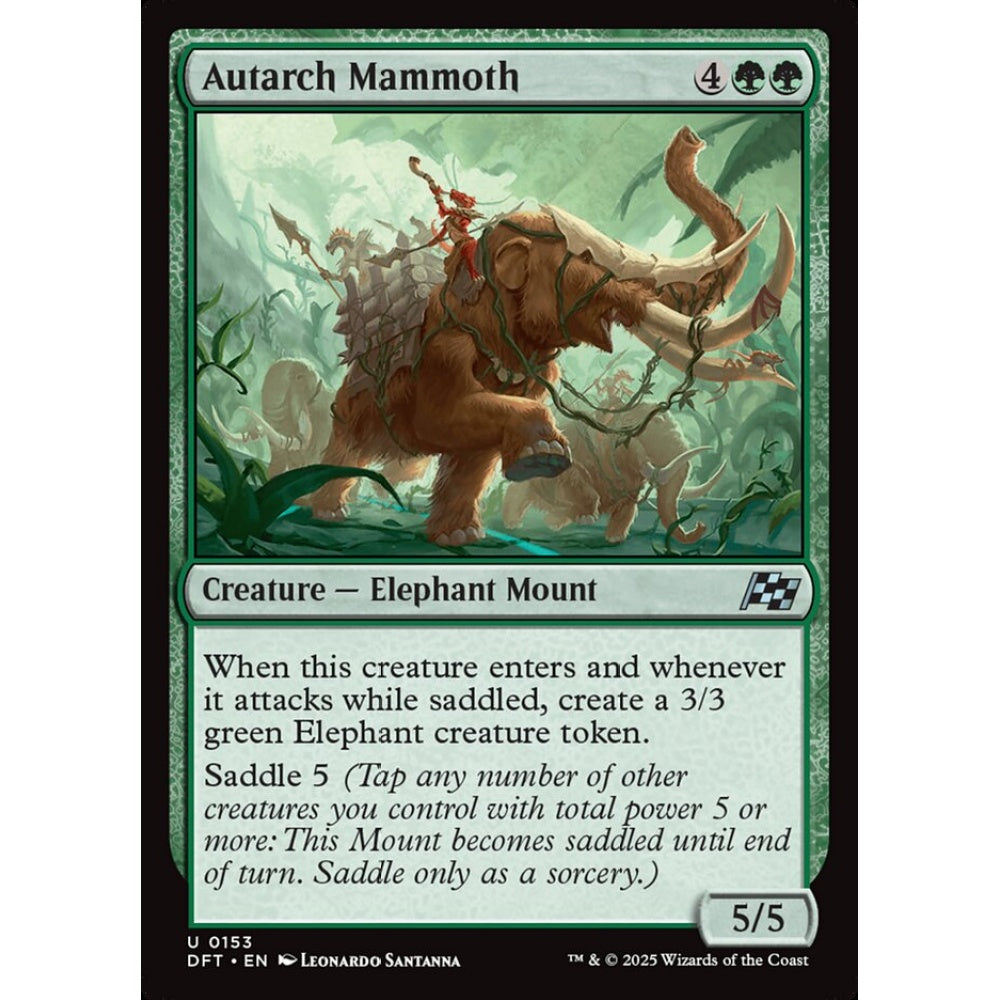 Autarch Mammoth, 153, uncommon, Magic: The Gathering, Aetherdrift