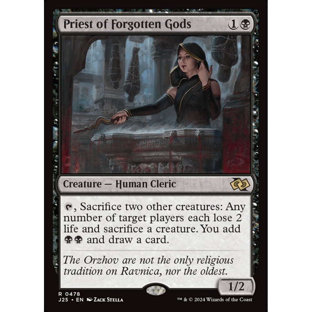 Priest of Forgotten Gods, 478, rare, Magic: The Gathering, Foundations Jumpstart