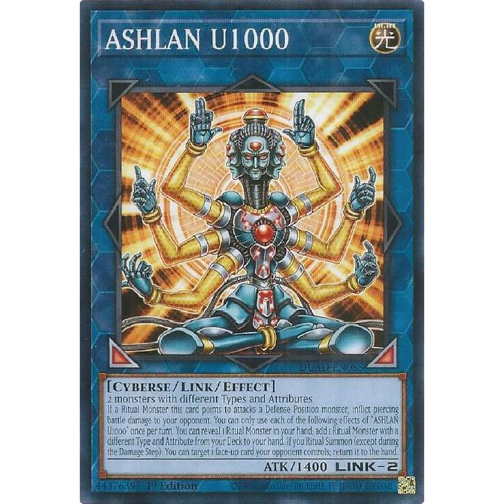 ASHLAN U1000 DUAD-EN085 Common Yu-Gi-Oh Duelist's Advance