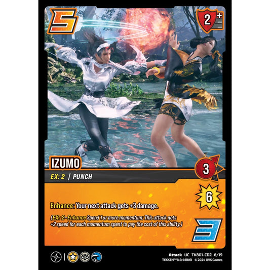 Izumo
, 6/19, TK801-CD2, Universus, TEKKEN 8 Clash Decks, Attack, UC