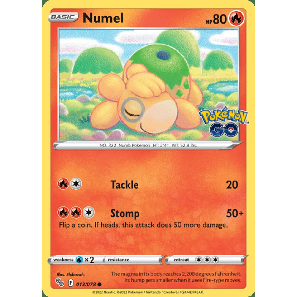 Numel Common 013/078 Pokemon Card Game Pokémon Go