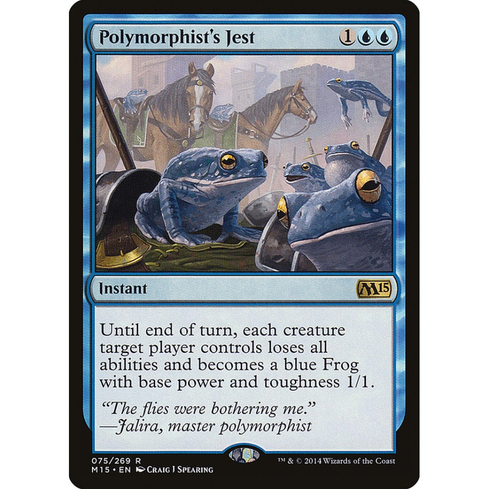 Polymorphist's Jest rare 75 Magic the Gathering Magic 2015