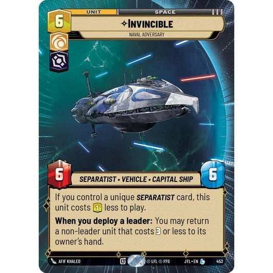 Invincible, L, JTL 453) Hyperspace, Star Wars Unlimited