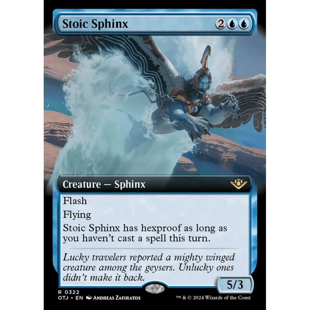 Stoic Sphinx, 322, rare, Magic: The Gathering, Outlaws of Thunder Junction
