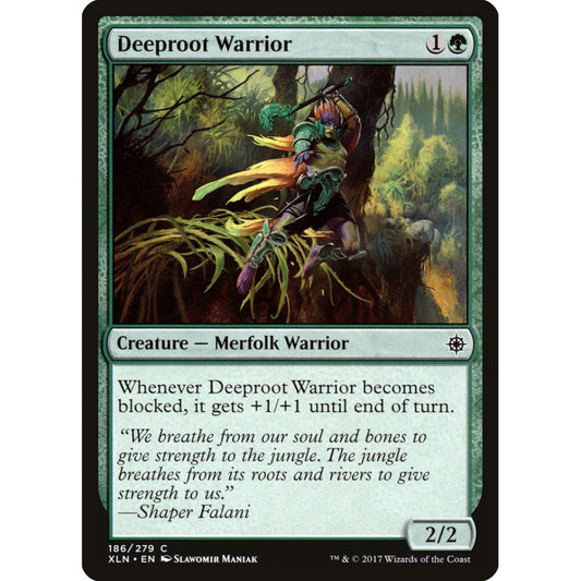 Deeproot Warrior common 186 Magic the Gathering Ixalan