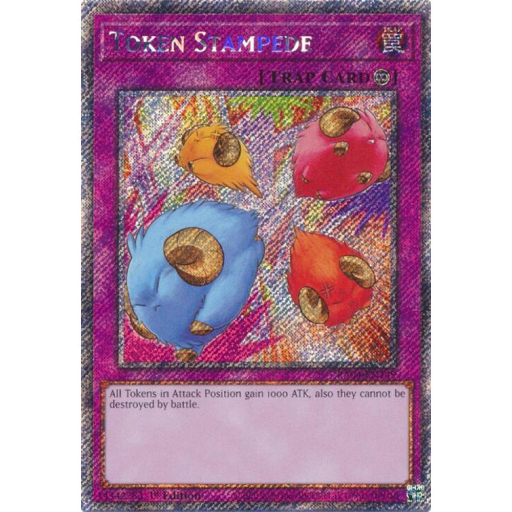 Token Stampede (Platinum Secret Rare) RA04-EN149 Platinum Rare Yu-Gi-Oh Quarter Century Stampede