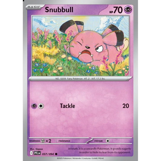 Snubbull Common 037/094 Pokemon Card Game Phantasmal Flames