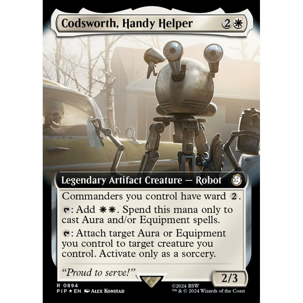 Codsworth, Handy Helper rare 894 Magic the Gathering Fallout