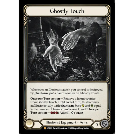 Ghostly Touch UPR151-RF Legendary Flesh & Blood Trading Card Game Uprising in Rainbow Foil Art