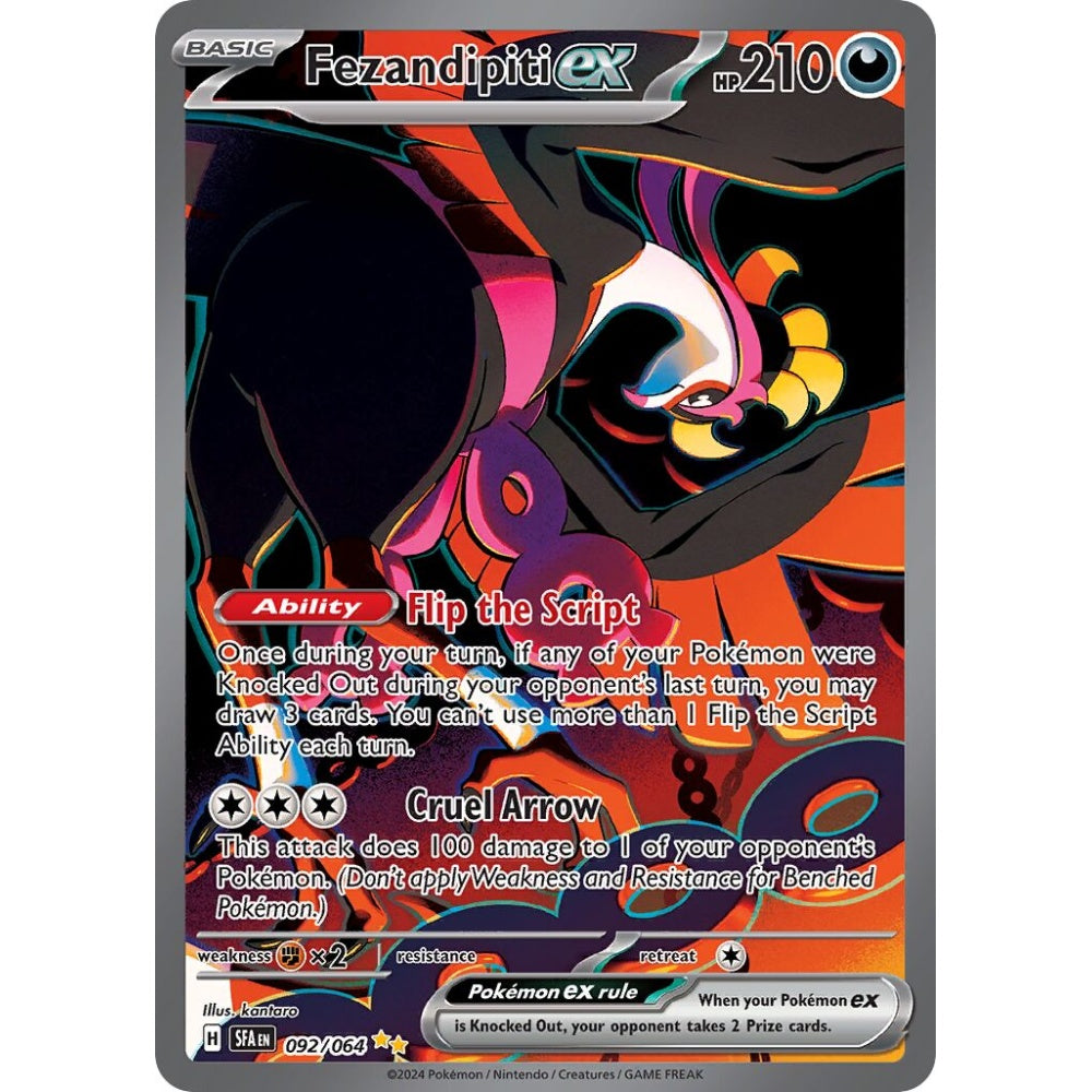 Fezandipiti ex Special Illustration Rare 092/064 Pokemon Card Game Shrouded Fable