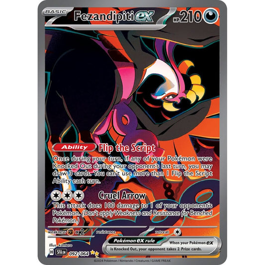 Fezandipiti ex Special Illustration Rare 092/064 Pokemon Card Game Shrouded Fable