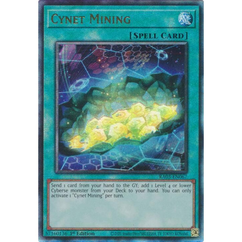 Cynet Mining (PUR) RA03-EN067 Ultimate Rare Yu-Gi-Oh Quarter Century Bonanza