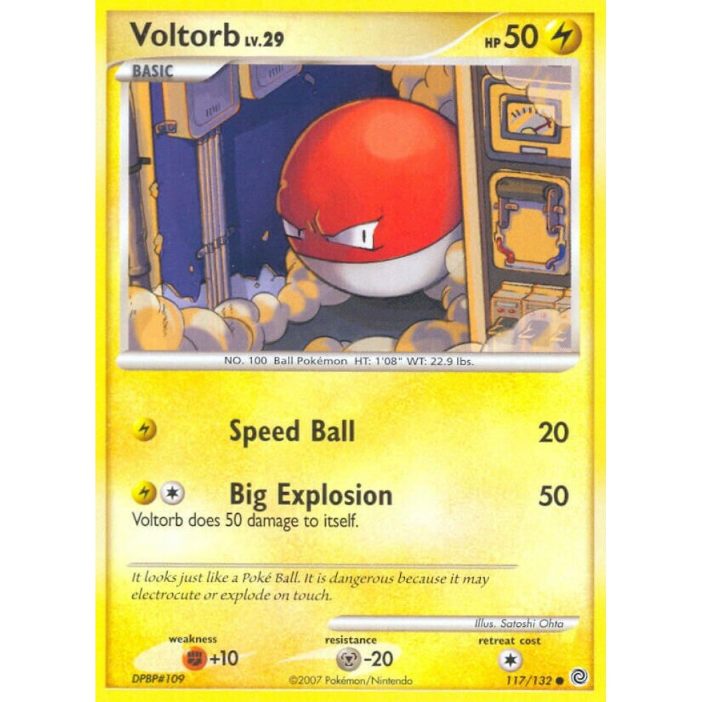 Voltorb Common 117/132 Pokemon Card Game Secret Wonders