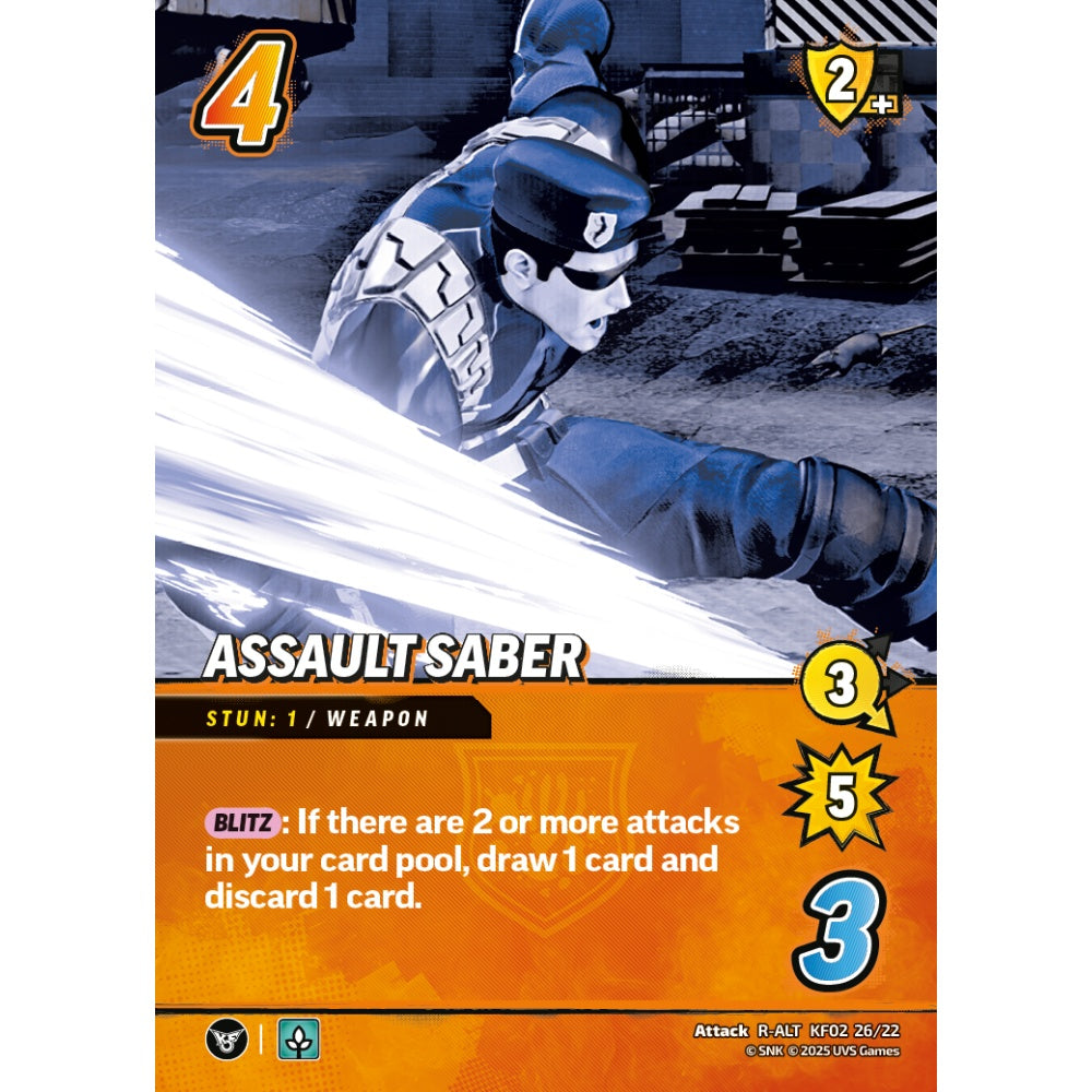 Assault Saber 26/22 KF02 Universus The King of Fighters XV: Challenger Series: Team Rival Attack R-ALT