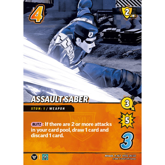 Assault Saber 26/22 KF02 Universus The King of Fighters XV: Challenger Series: Team Rival Attack R-ALT