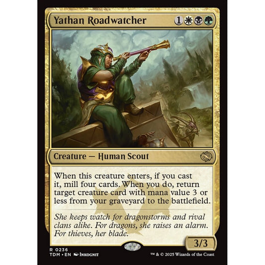 Yathan Roadwatcher rare 236 Magic the Gathering Tarkir: Dragonstorm