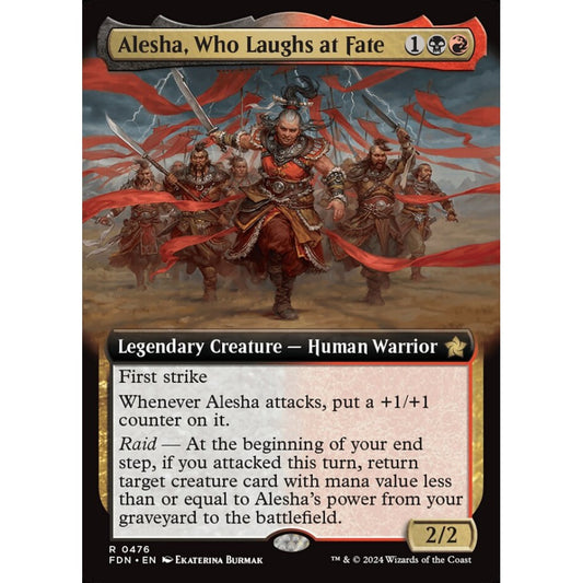 Alesha, Who Laughs at Fate, 476, rare, Magic: The Gathering, Foundations