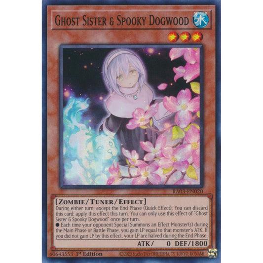 Ghost Sister & Spooky Dogwood RA03-EN020 Super Super Rare Yu-Gi-Oh Quarter Century Bonanza in Alt-Art Art