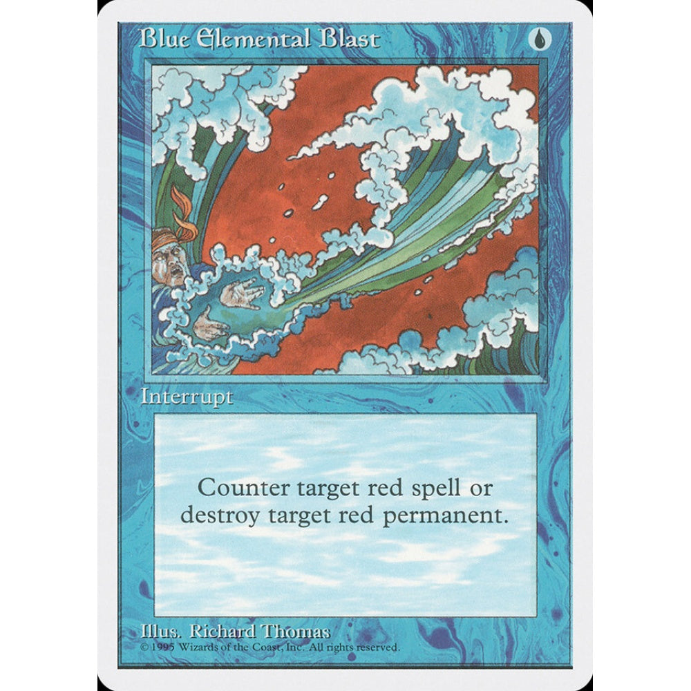 Blue Elemental Blast common 63 Magic the Gathering Fourth Edition