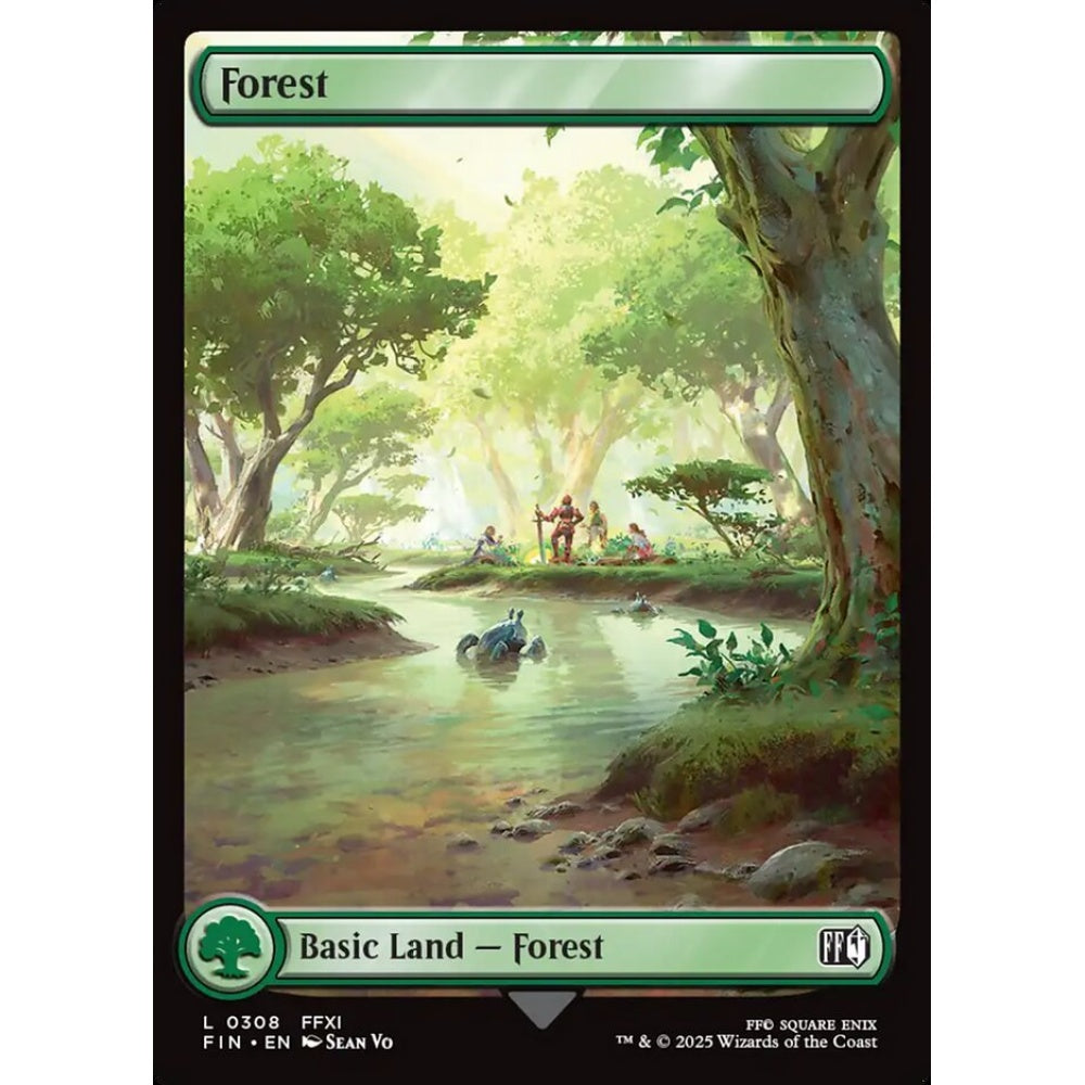 Forest common 308 Magic the Gathering Final Fantasy