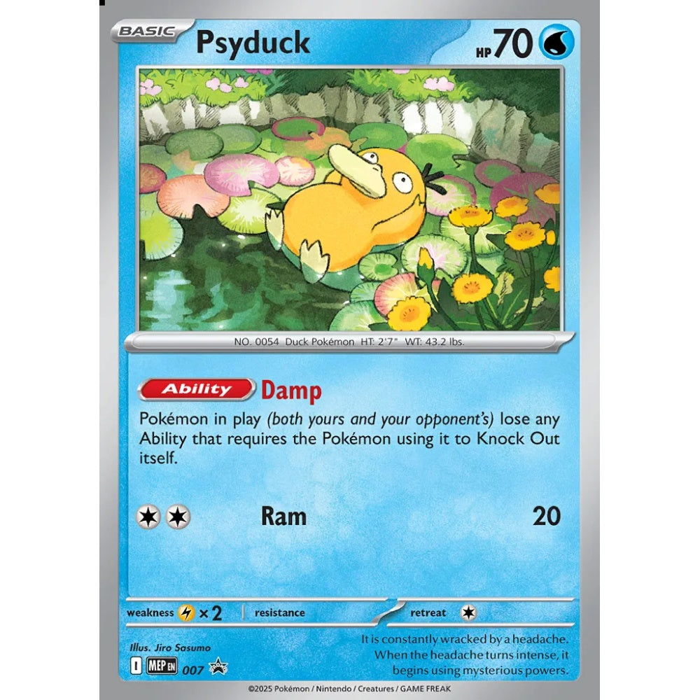 Psyduck Promo 7 Pokemon Card Game Mega Evolution Promos