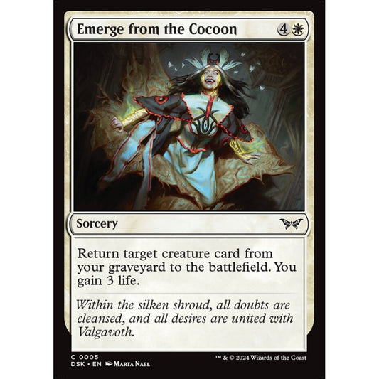 Emerge from the Cocoon, 5, common, Magic: The Gathering, Duskmourn: House of Horror