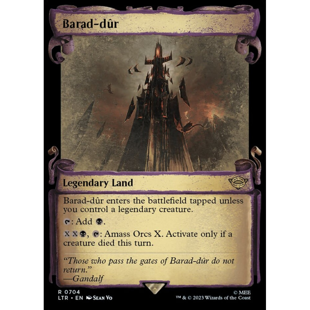 Barad-dûr, rare, 704, Magic the Gathering, The Lord of the Rings: Tales of Middle-earth