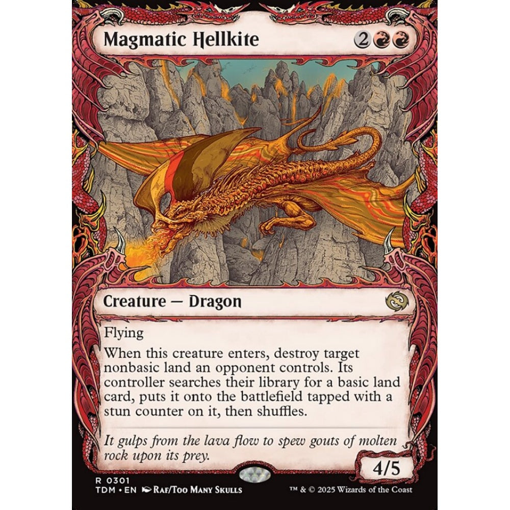 Magmatic Hellkite rare 301 Magic the Gathering Tarkir: Dragonstorm