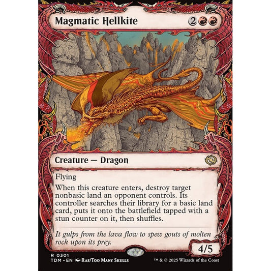 Magmatic Hellkite rare 301 Magic the Gathering Tarkir: Dragonstorm