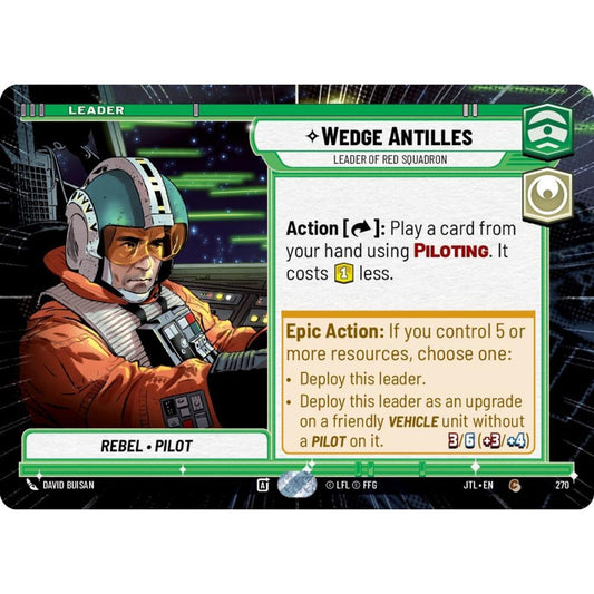 Wedge Antilles, C, JTL 270) Hyperspace, Star Wars Unlimited