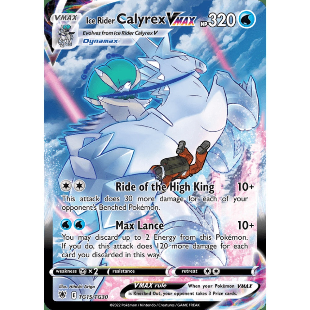 Ice Rider Calyrex VMAX Secret Illustration Rare TG15/TG30 Pokemon Card Game Astral Radiance