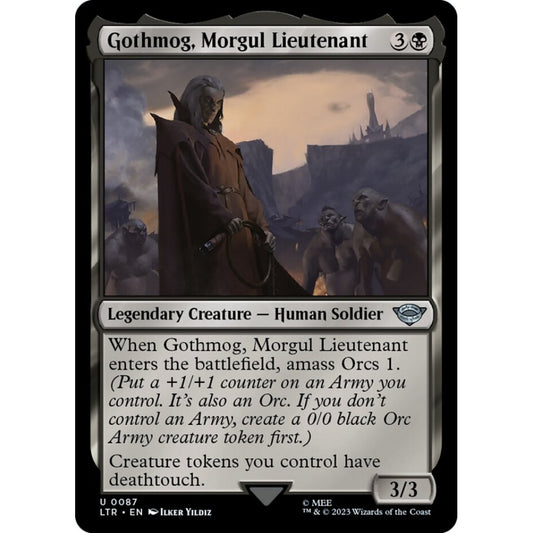 Gothmog, Morgul Lieutenant, uncommon, 87, Magic the Gathering, The Lord of the Rings: Tales of Middle-earth