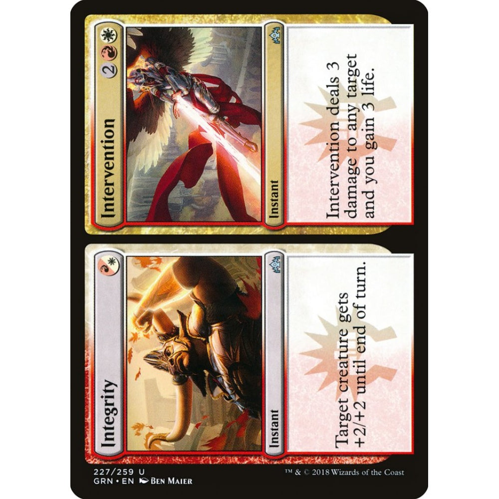 Integrity // Intervention uncommon 227 Magic the Gathering Guilds of Ravnica