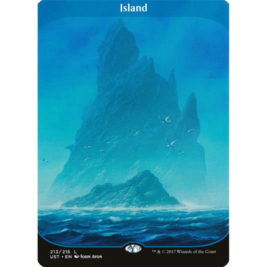 Island common 213 Magic the Gathering Unstable