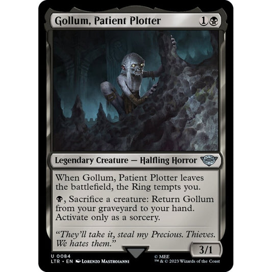 Gollum, Patient Plotter, uncommon, 84, Magic the Gathering, The Lord of the Rings: Tales of Middle-earth