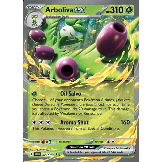 Arboliva ex Double Rare 023/182 Pokemon Card Game Destined Rivals