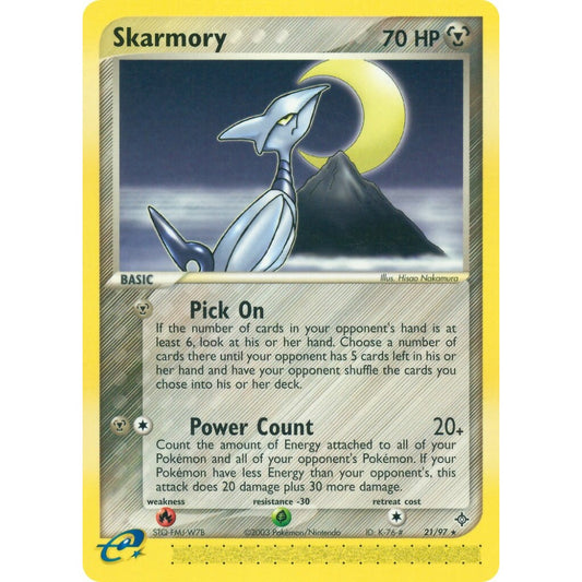 Skarmory Rare 21/97 Pokemon Card Game EX Dragon