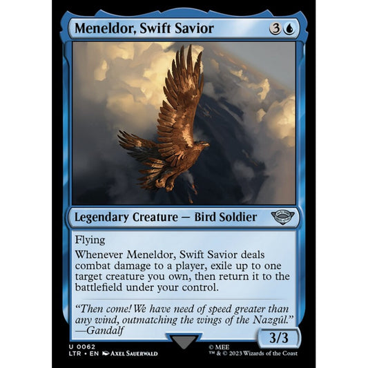 Meneldor, Swift Savior, uncommon, 62, Magic the Gathering, The Lord of the Rings: Tales of Middle-earth